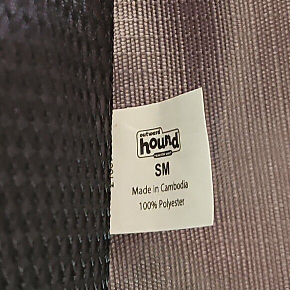 Outward Hound Dog Backpack Ripstop Pet Carrier Bag Padded Small Gray Cargo Pkts - Picture 9 of 12